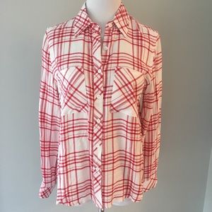 Laju Omaha two pocket red and white shirt